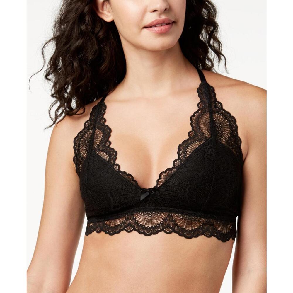 Jenni By Jennifer Moore Womens Split-Back Lace Bralette Size M